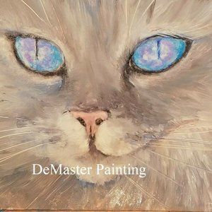 Cat Oil Painting 5 X 7 By DeMaster